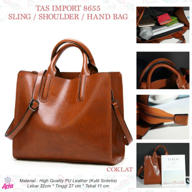 Tas Import kode 8655 Sling / Shouder / Hand Bag ori Solo