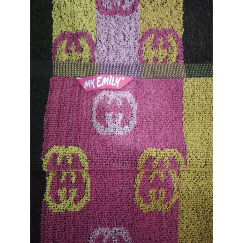 Handuk My Emily Motif Gucci Ukuran 75x140 cm Kualitas Premium