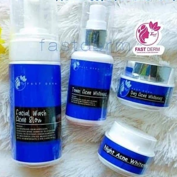 (ULTIMATE) FASTDERM ULTIMATE PAKET ACNE WHITENING ULTIMATE UNTUK KULIT BERJERAWAT - FASTDERM BIRU FA