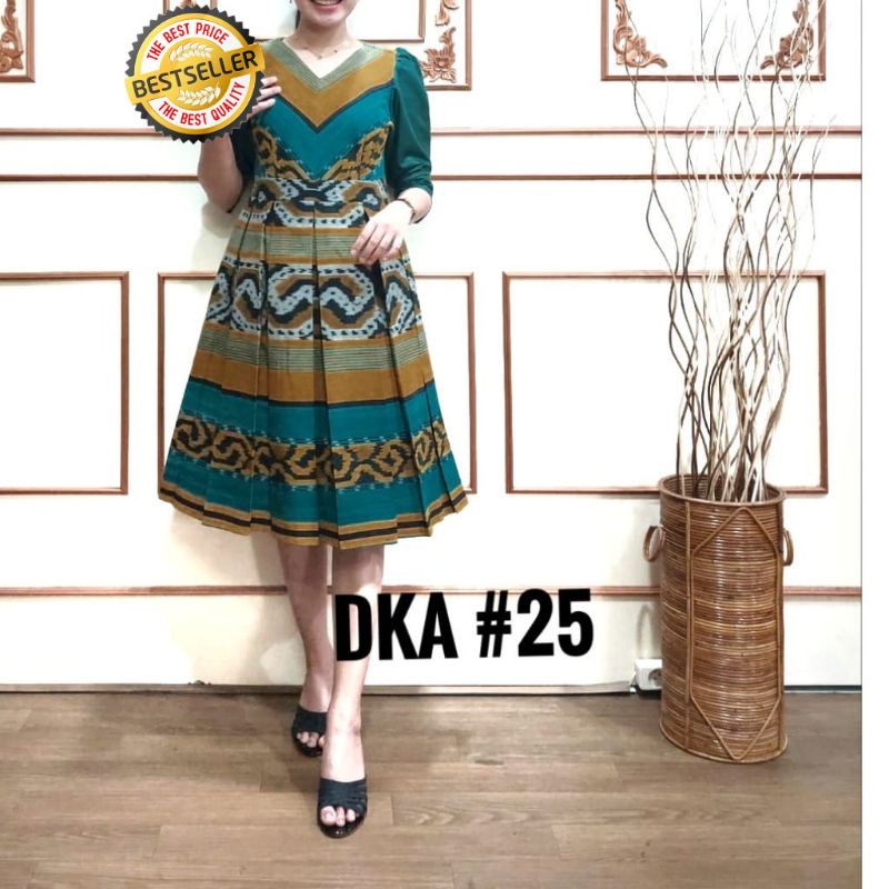 BAJU TENUN DRESS TENUN DRESS WANITA DRESS TENUN IKAT