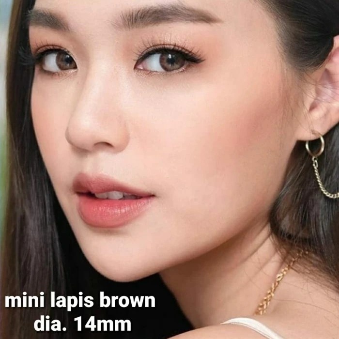 SOFTLENS MINI LAPIS BROWN/COKLAT.Uk14mm (NORMAL &amp; MINUS) BY DREAMCOLOR