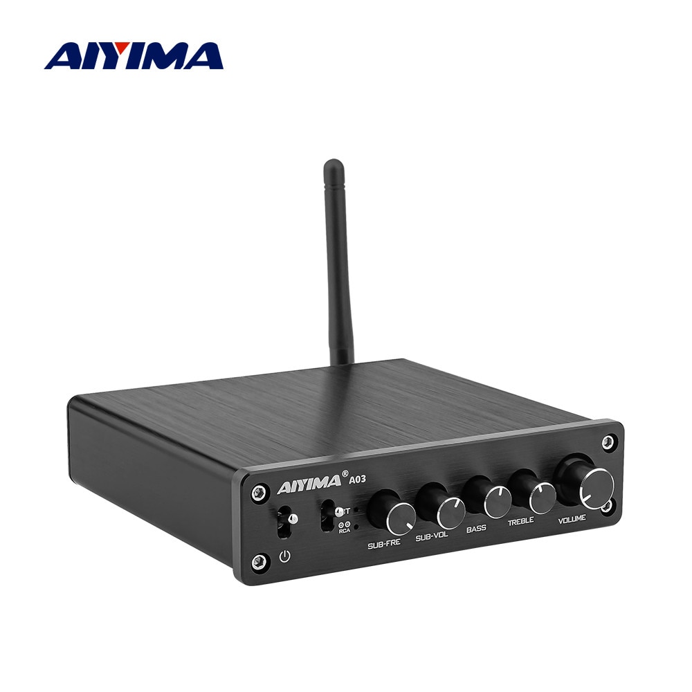 Aiyima Tpa3116 Subwoofer Bluetooth Amplifier Hifi Tpa3116d2 2.1 Channel Digital Audio Amplifiers 50w
