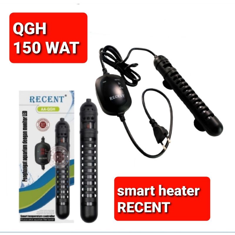 heater pemanas air aquarium smart heater recent  QGH 150 watt