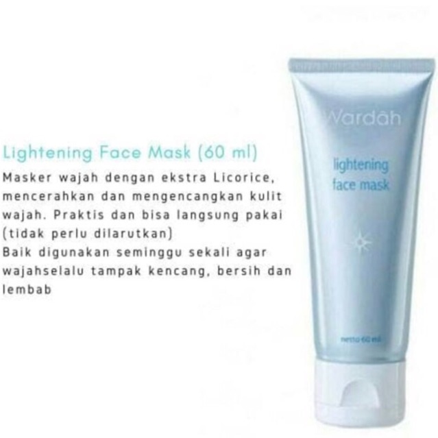 WARDAH Lightening Niacinamide Blue Clay Mask 50g