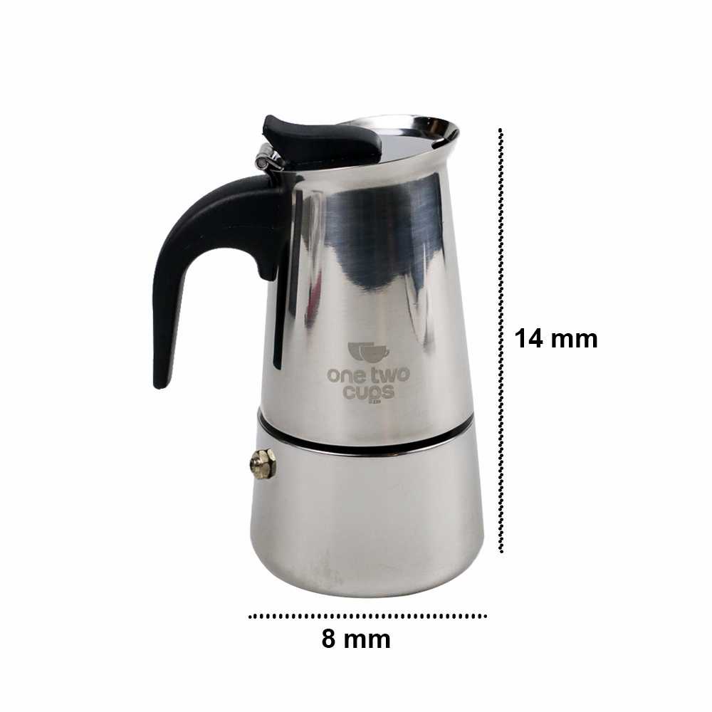 TD - DPR One Two Cups Espresso Coffee Maker Moka Pot Teko 100ml 2 Cup - Z20
