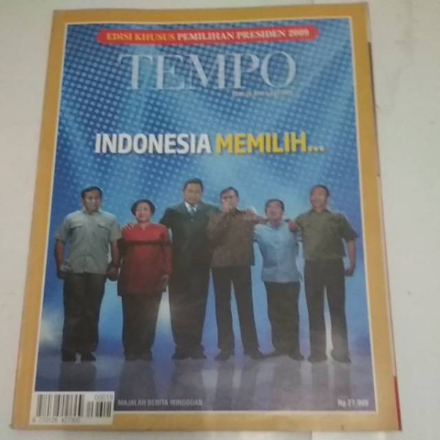 Majalah edisi khusus tempo Indonesia memilih