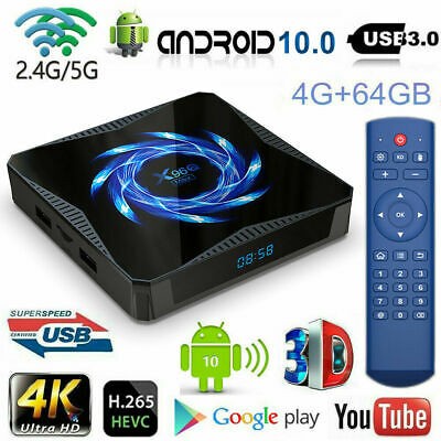 TJBOX X96Q MAX Android TV BOX 4GB RAM 64GB ROM ALLWINER H616 NEW OS 10.0 ORIGINAL