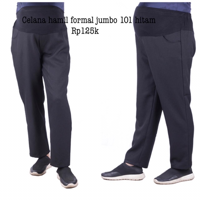 Celana hamil 101 hitam jumbo formal