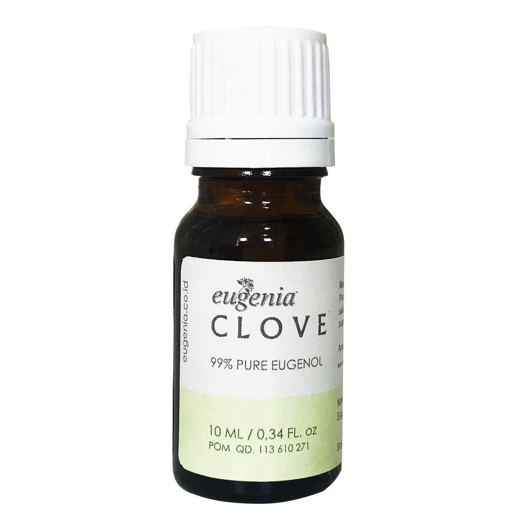 Eugenol Clove Oil Eugenia 10ml Aroma Terapi Minyak Esensial Sakit Gigi Antiseptik Obat Jerawat Stres