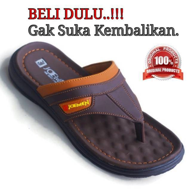 SANDAL KULIT  JOEMEN  S 29 ORIGINAL PRIA JEPIT IMPORT 