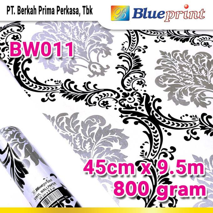 Hot Sale Wallpaper Sticker Vinyl Dinding Blueprint 45Cm X 9,5M Varian Bw002-011 - Bw009 Bergaransi