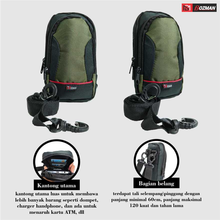 Tas pinggang/Tas Selempang HP Pria Tactical Army Original Termurah