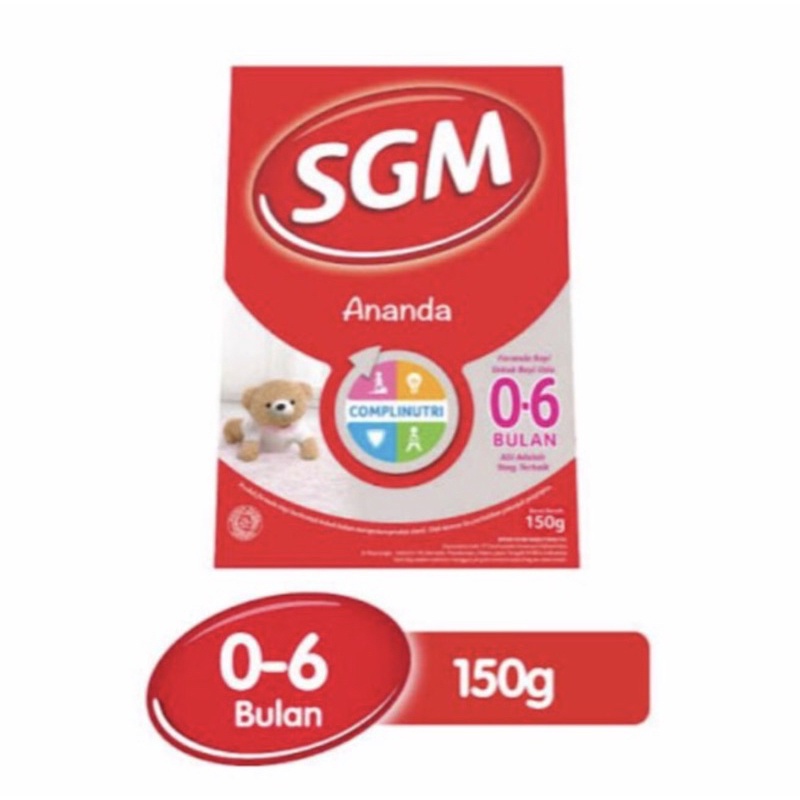 SGM ananda 1 150 gram ( susu nutrisi lengkap bayi 0-6 bulan )