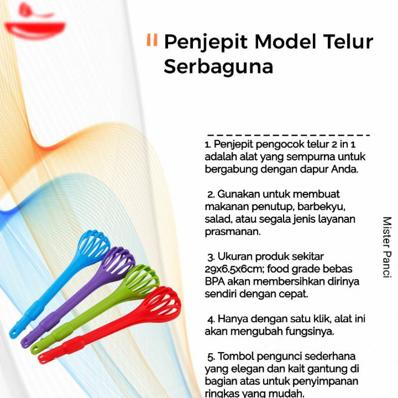 Penjepit Model Telur Serbaguna Multifungsi