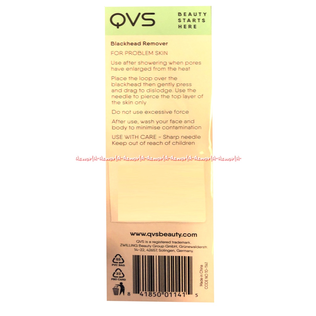 QVS Blackhead Remover Alat Untuk Pencet Komedo Stainless Steel