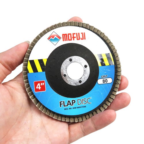 Amplas Susun Grit 80 / 400 Flap Disc Grit 4 inch Mofuji