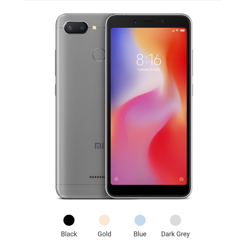 XIAOMI REDMI 6 3GB/32GB, 4GB/64GB FULLSET GARANSI 1th-3