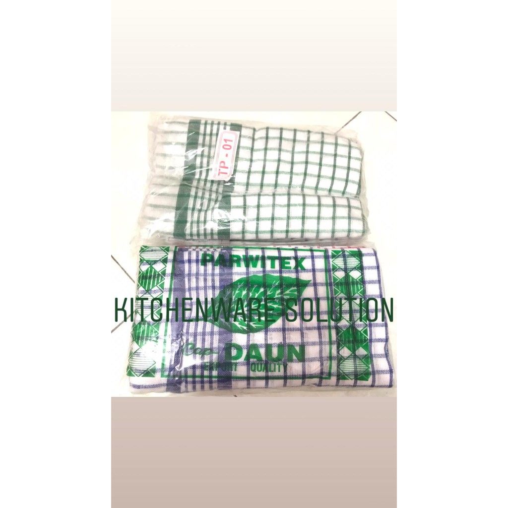Serbet Kain Lap Piring Dapur Makan TP 01 Kecil 48 cm x 50 cm PARWITEX