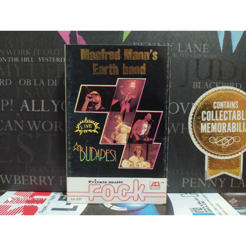 Kaset Pita : Manfred Mann's Earth Band - LIVE AT BUDAPEST