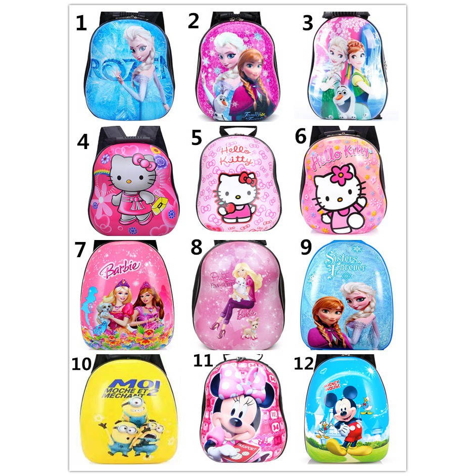 EXLUSIVE Tas Telur Anak Karakter Import