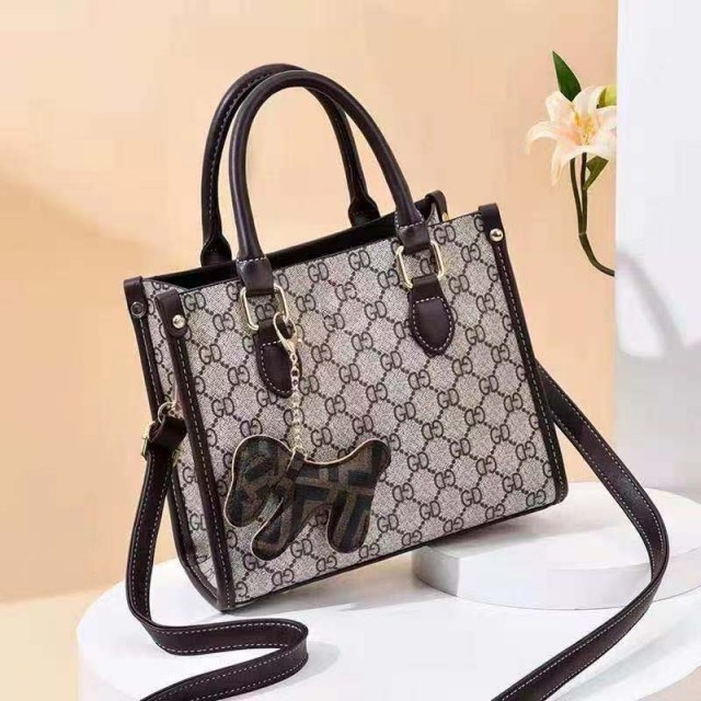 ZC 2849 RISCE TAS HAND BAG IMPORT WANITA CEWEK PEREMPUAN JAKARTA BATAM 23 20 10 GANTUNGAN DOG