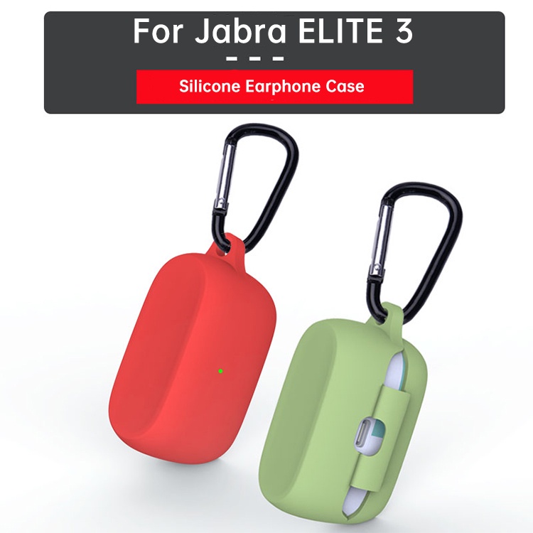 Soft Case Silikon TWS Jabra Elite 2 3 + carabiner