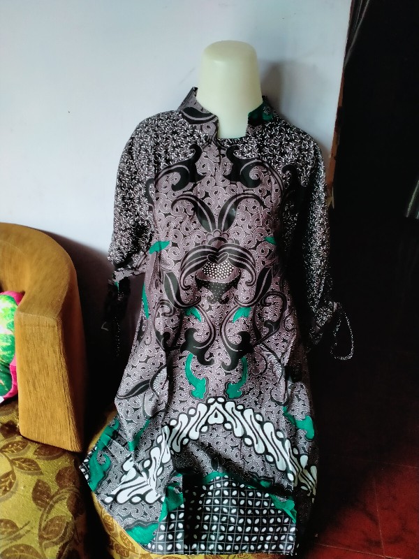 Terlaris Serut Genes Jelita Tunic Navbor Yelbor Whitbor Creambor Tunik Batik Modern Hrb030 Dolbi Dob