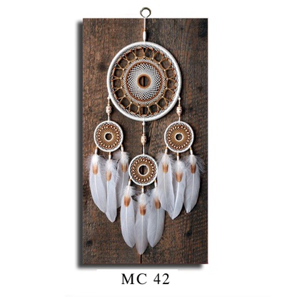 Hiasan Dinding Pajangan Ruang Tamu Dekorasi Kamar Tidur  Walldecor Macrame Poster Kayu Tema Etnik-MC 42