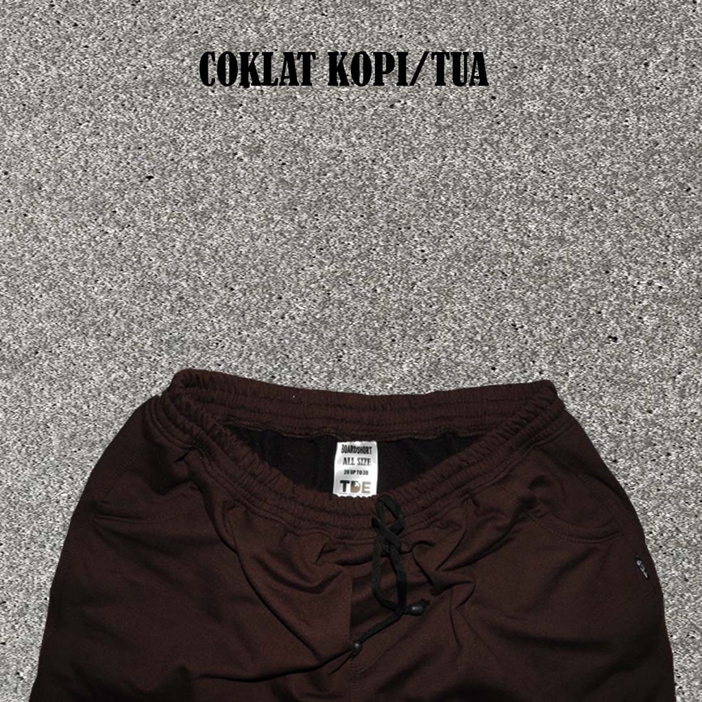 boardshort/boxer/pria/wanita/unisex/coklat tua