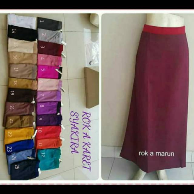 Rok A  Rok model A Rok kerja wanita