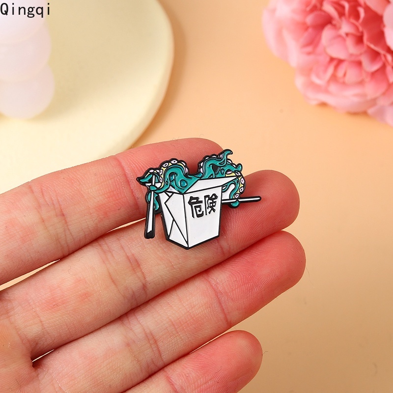 Bros Pin Enamel Bentuk Tentakel Gurita Gaya Punk Untuk Hadiah Teman