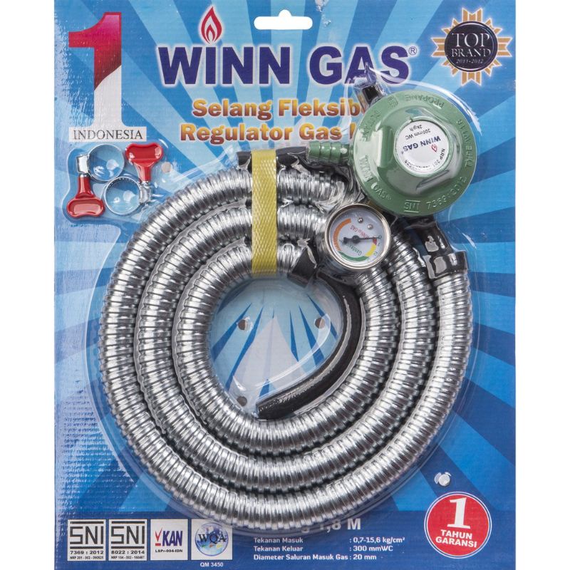 WINN GAS SELANG PAKET REGULATOR W182M