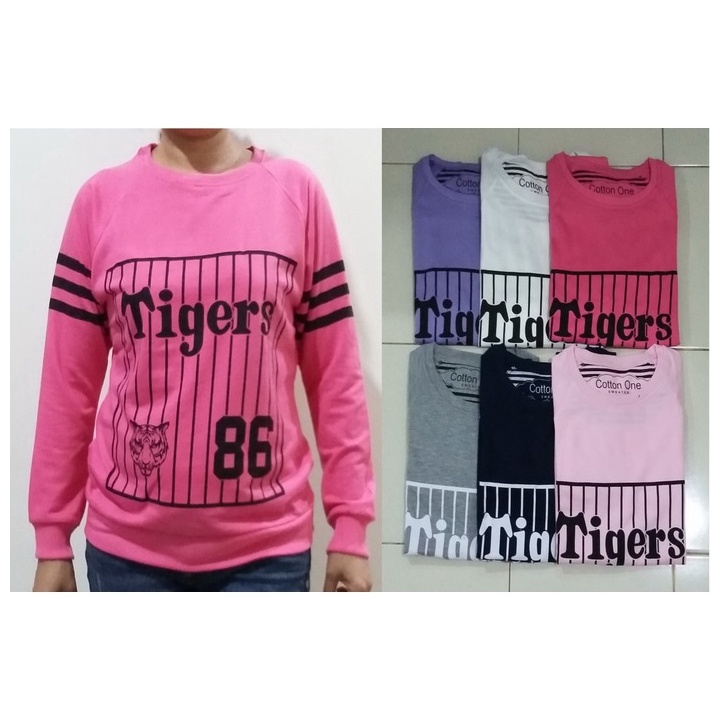 Sweater Wanita Lengan Panjang Tiger 86
