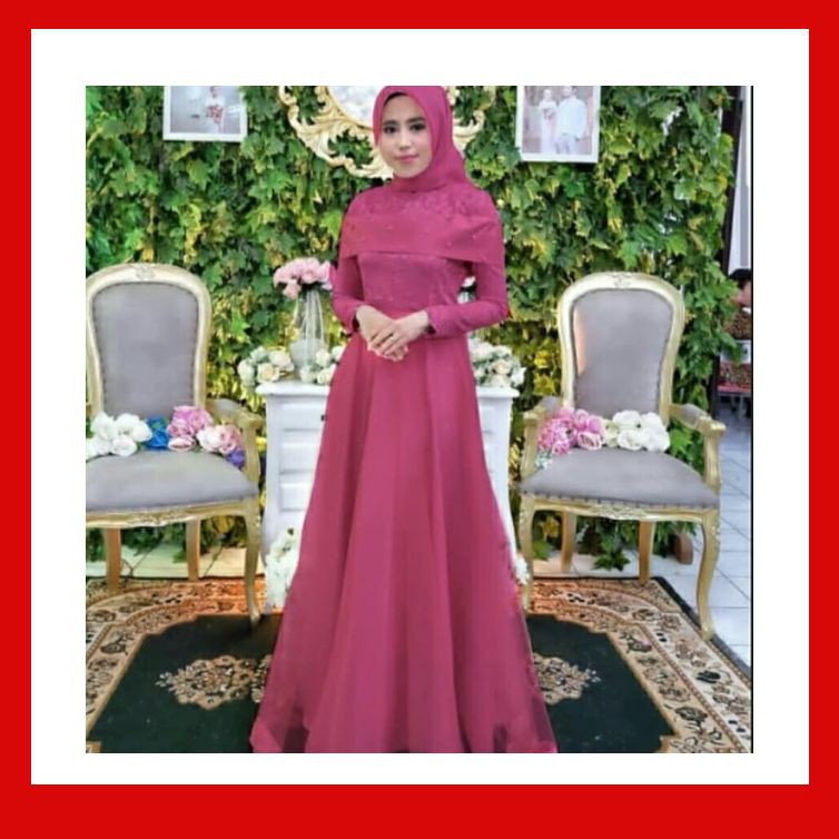 Maxi Maxi Dress Brukat Tile Fanta Terbaru