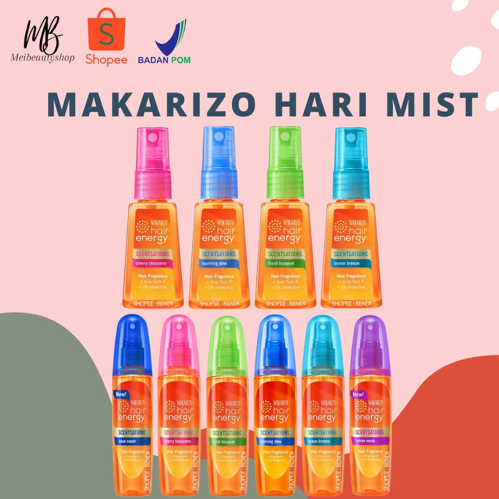 MAKARIZO Hair Energy Scentsations Hair Fragrance 30mL 100mL | Parfum Rambut Mist Perfume