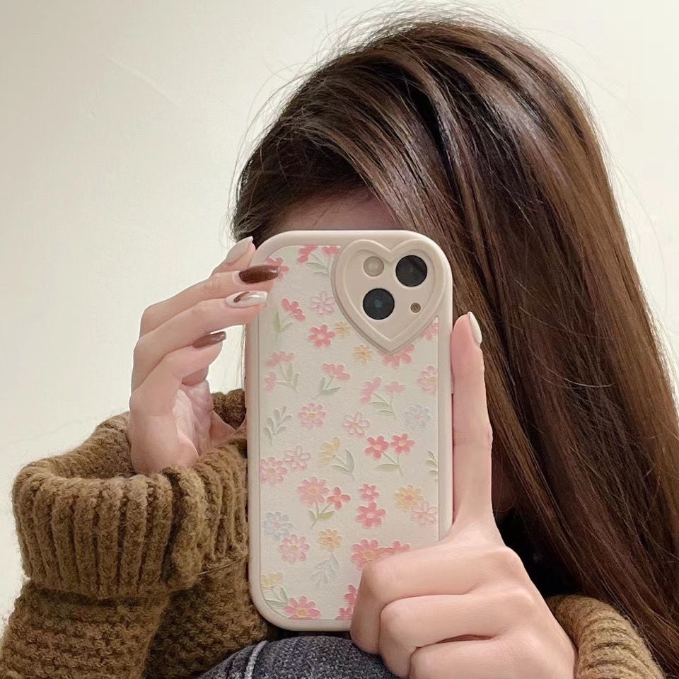 Case Motif Bunga Untuk IPhone 12 13 11 Pro Max X Xs Max Xr