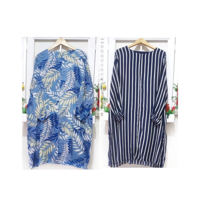 Tunik Rayon Jumbo ld 130/atasan rayon super jumbo ld 130 busui