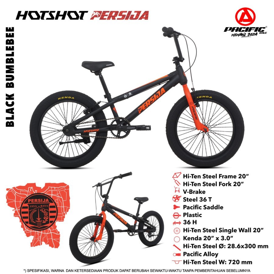 SEPEDA BMX 20&quot; HOTSHOT PERSIJA SPESIAL EDITION PACIFIC ROTOR BICYLE