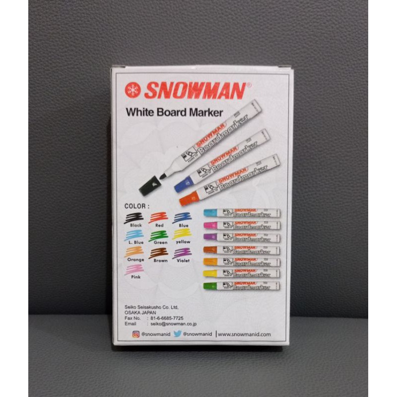 

Spidol Snowman whiteboard / White Board Marker BG-12 [isi12]