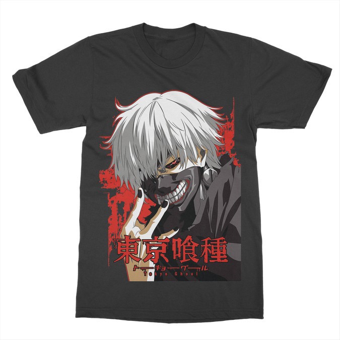 Kaos Anime Tokyo Ghoul Kaneki 2 - Anime Manga - Tshirt