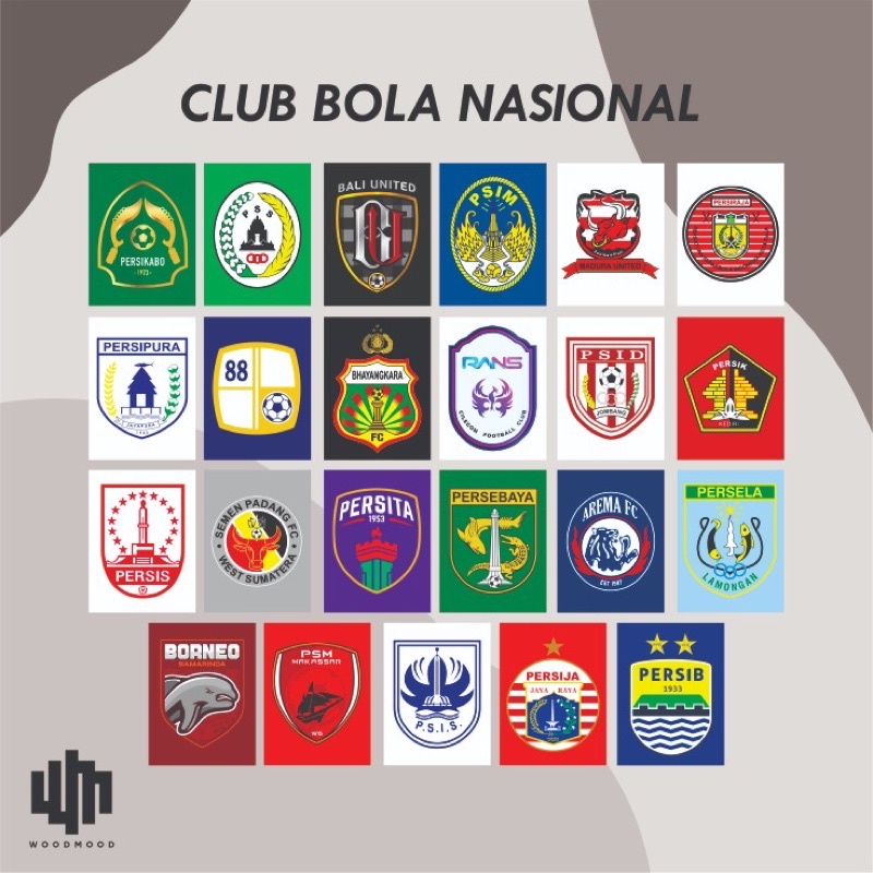 Pajangan Dinding Club Sepak Bola (Part 2)/ Dekorasi Rumah Kayu MDF