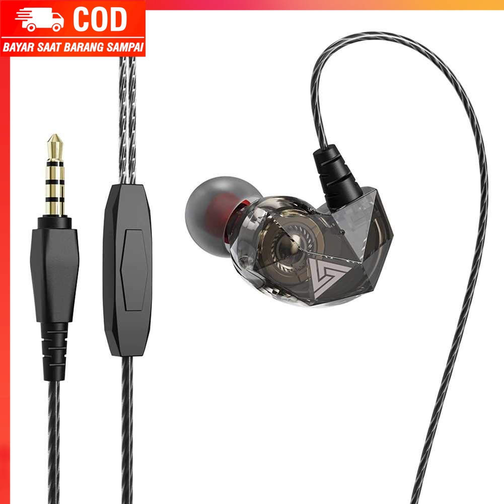 (1005 BARANG ORI) QKZ Earphone In-Ear Heavy Bass with Mic - QKZ-AK2