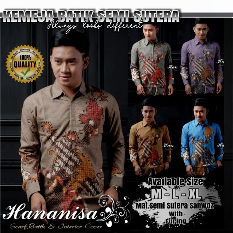 KEMEJA PRIA KEMEJA BATIK PRIA SUTERA SHOPEE HAUL