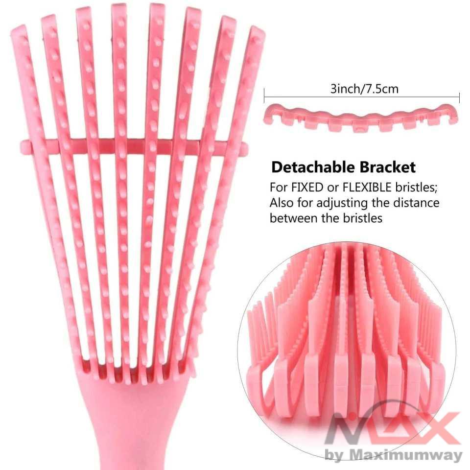 YBLNTEK Sisir Rambut Anti Rontok Detangling Hair Comb Brush Salon Detangling Brush for Curly Hair Non-slip Rubber Octopus Hair Brush Comb Scalp Massage Brushes Hair Styling Tool Massage Detangling Hair Brush Scalp Massage Hair Comb Detangling Brush