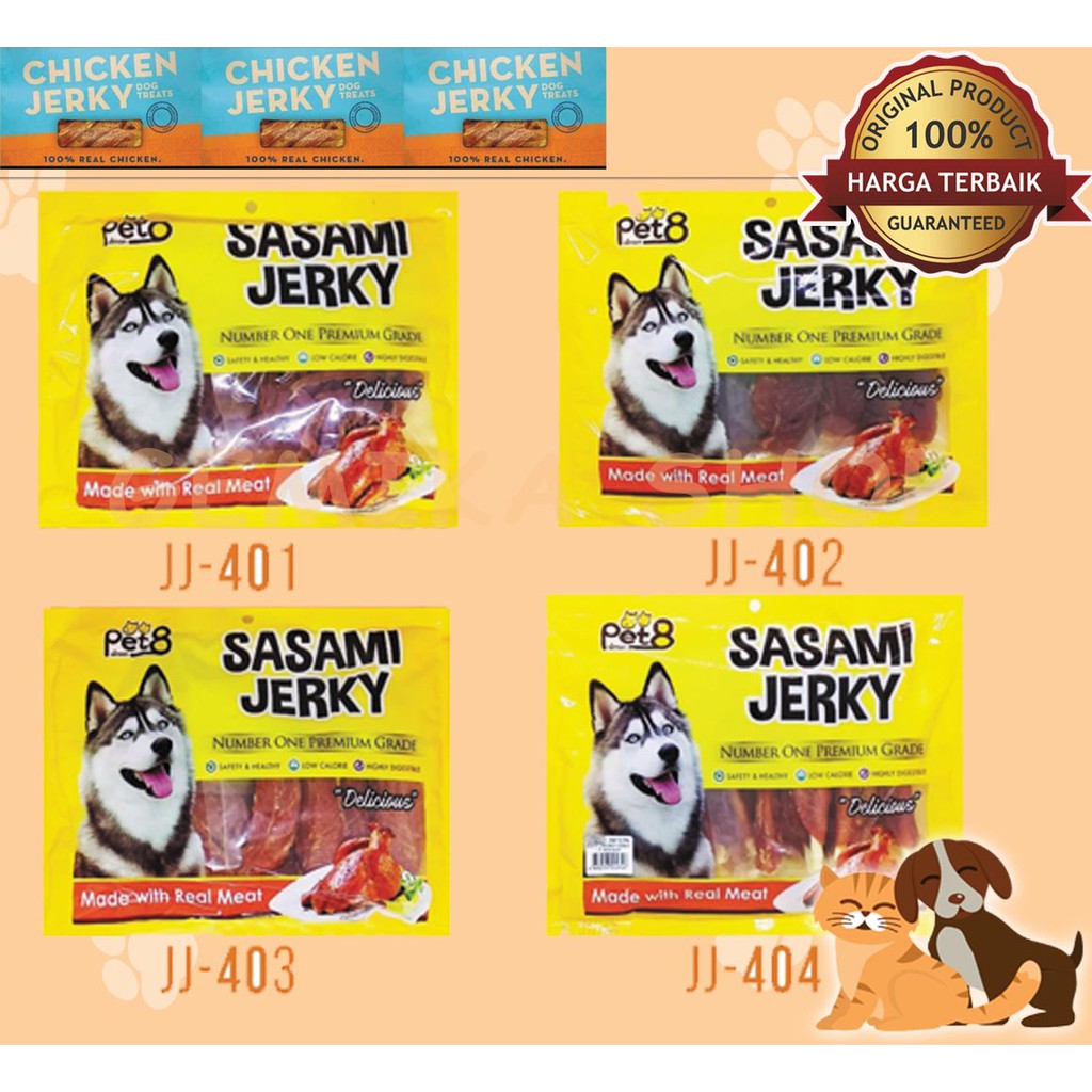 Snack Anjing SASAMI JERKY ALL VARIANT 400GR