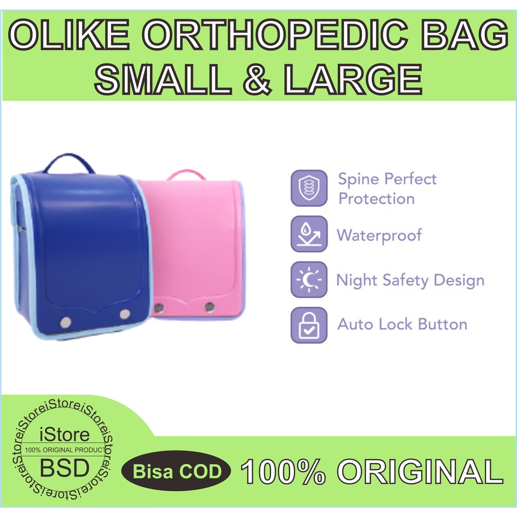 Olike Orthopedic Bag Small &amp; Large | Ransel Anak | Tas Sekolah Anak | Garansi Resmi