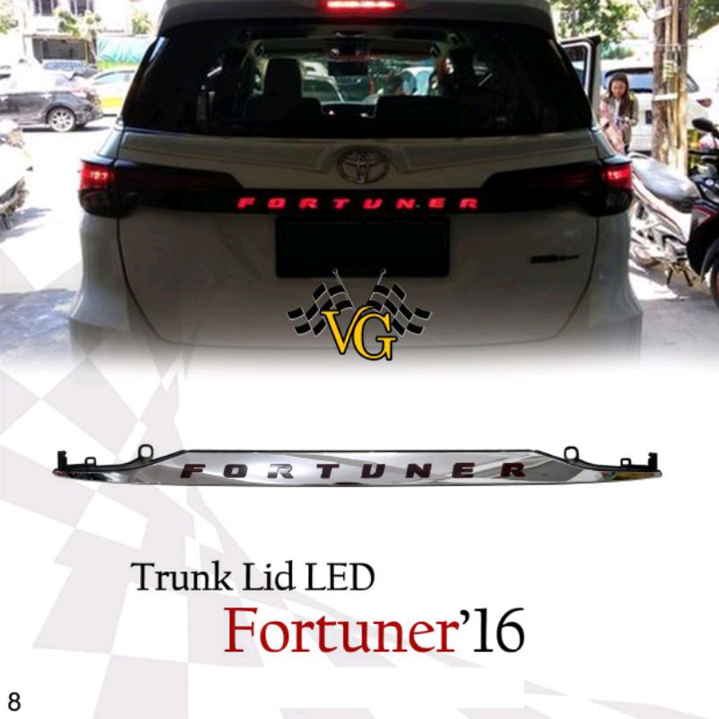 Trunklid Fortuner 2016 2020 Led Running