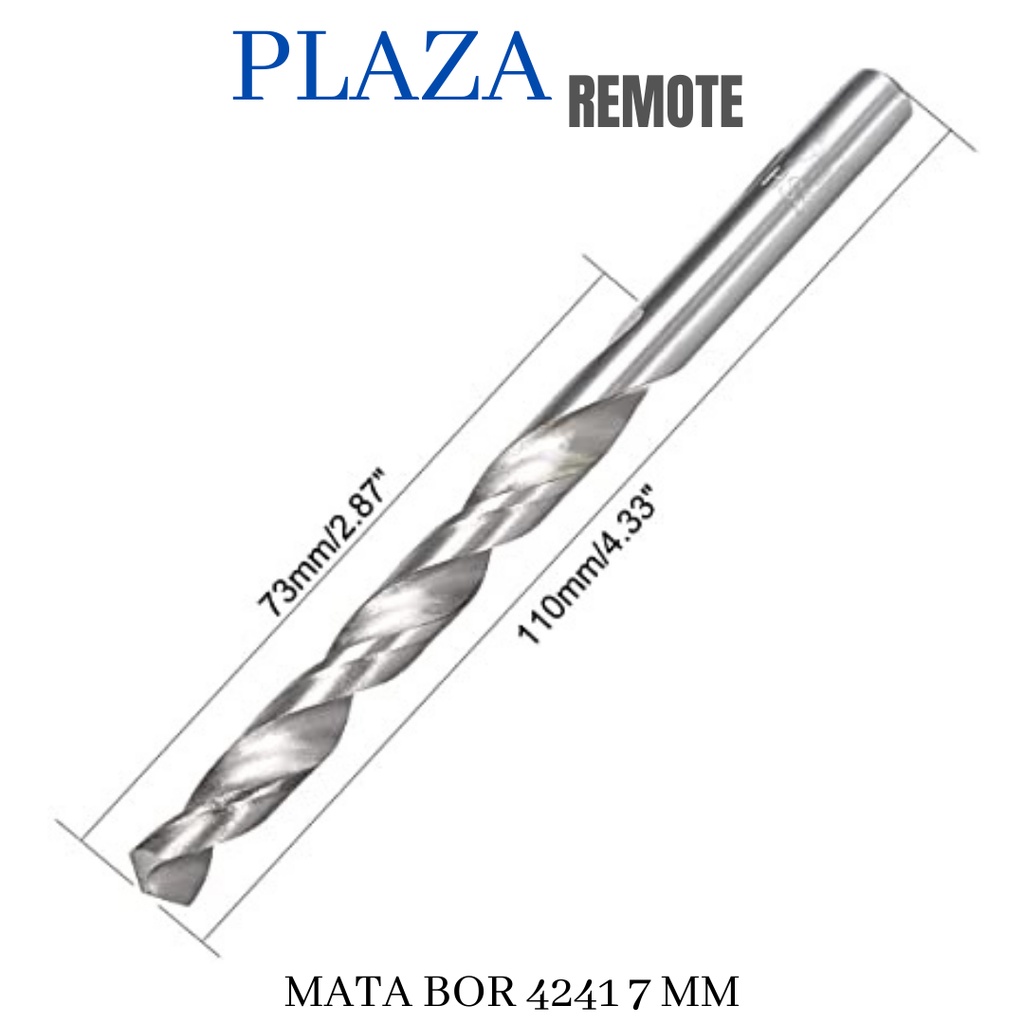 MATA BOR 4241 HOLE SAW 7 MM LURUS Gergaji Kayu HSS Drill Bit Kayu Logam Plastik