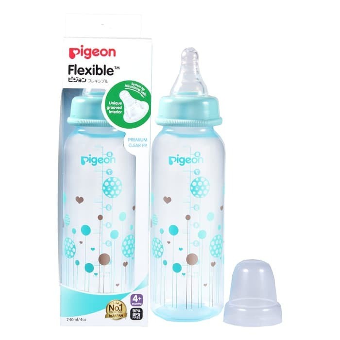 PIGEON Botol Susu PP Clear RP 240ml Standard Neck baby bottle Botol Dot Feeding Bottle