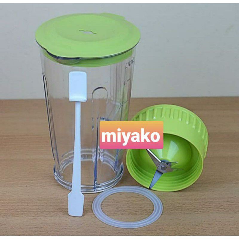 GELAS BLENDER PLASTIK  , Choper , Chopper , Coper , Blender ,  Miyako  Baru + Pisau Jus